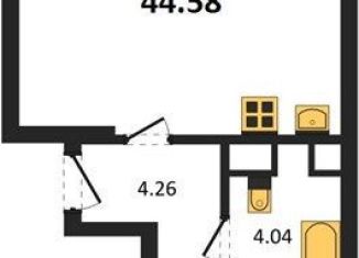 Продается однокомнатная квартира, 44.6 м2, Светлогорск