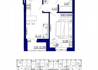 Продам 3-ком. квартиру, 65.5 м2, Аксай