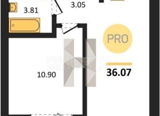 Продам 1-ком. квартиру, 34.9 м2, Калининград