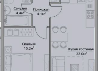 Продажа однокомнатной квартиры, 47 м2, Москва, Багратионовский проезд, 5Ак1, станция Фили
