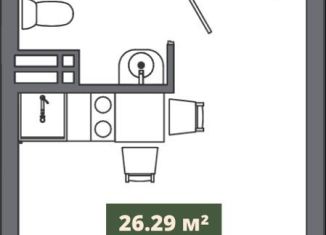 Продажа однокомнатной квартиры, 26.3 м2, Новосибирск, Центральный район, улица Военная Горка 3-я линия, с20