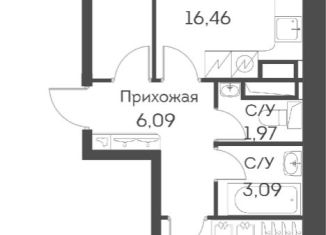 Продажа 3-ком. квартиры, 59.4 м2, Москва, ЖК Аквилон Бисайд