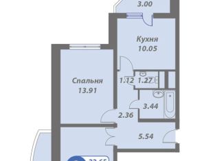 Сдам двухкомнатную квартиру, 60.2 м2, Москва, Большая Очаковская улица, 3, метро Мичуринский проспект