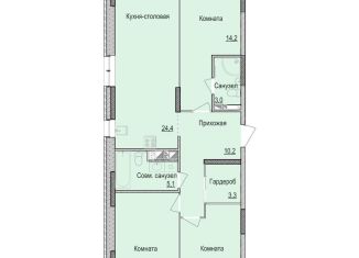 3-ком. квартира на продажу, 85.7 м2, Ижевск, жилой район Культбаза