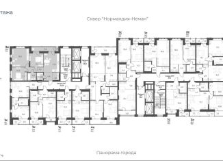 Продается трехкомнатная квартира, 79.4 м2, Новосибирск, улица Аэропорт, 60, ЖК Нормандия-Неман