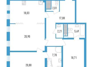 Продажа 3-комнатной квартиры, 112.6 м2, Москва, ЖК 1147