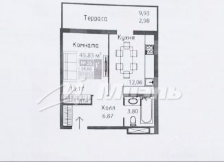 Продам 1-комнатную квартиру, 46 м2, Симферополь, Киевский район, Киевская улица, 1