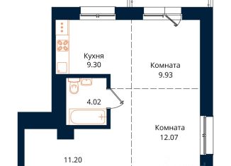 Продам двухкомнатную квартиру, 51.3 м2, Иркутск, Октябрьский округ