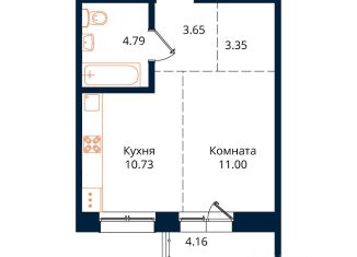 Продаю однокомнатную квартиру, 37.7 м2, Иркутск