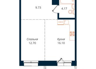 Продам 1-ком. квартиру, 47.2 м2, Иркутск