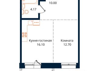 Продается 1-ком. квартира, 47.4 м2, Иркутск