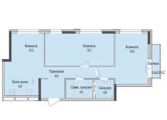 Продаю 3-ком. квартиру, 68.4 м2, Ижевск, жилой район Культбаза