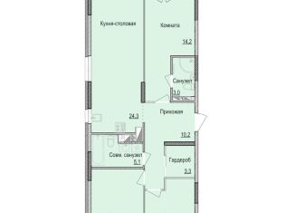 Продается 3-ком. квартира, 85.5 м2, Ижевск, жилой район Культбаза