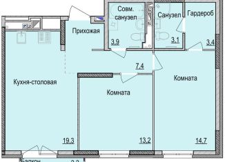 Продам 2-комнатную квартиру, 65 м2, Ижевск, жилой район Культбаза