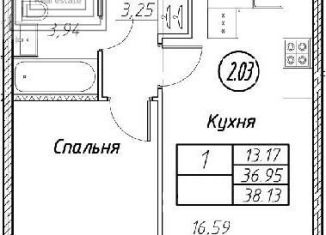 Продается двухкомнатная квартира, 38.1 м2, Санкт-Петербург, исторический район Пискарёвка, Екатерининский проспект, 2
