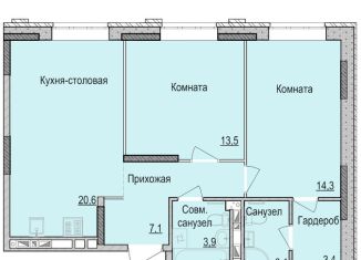 Продажа 2-ком. квартиры, 65.9 м2, Ижевск, жилой район Культбаза
