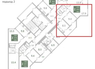 Продажа 2-ком. квартиры, 54.5 м2, Симферополь, Мраморный переулок, 31, Железнодорожный район
