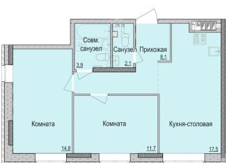 Продаю 2-комнатную квартиру, 58.1 м2, Ижевск, жилой район Ракетный