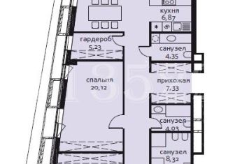 Продам 3-комнатную квартиру, 173 м2, Москва, ЖК Садовые Кварталы