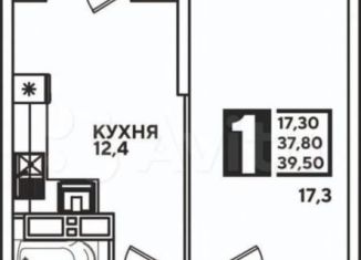 Продажа 1-ком. квартиры, 39.9 м2, Новороссийск, проспект Дзержинского, 247к4, ЖК Арена
