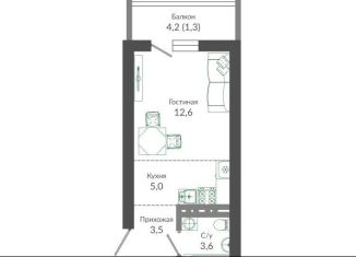 Продам квартиру студию, 26 м2, Сочи, ЖК Флора