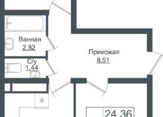 Продам двухкомнатную квартиру, 51.4 м2, Краснодар, ЖК Зелёный театр