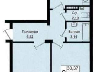 2-комнатная квартира на продажу, 53 м2, Краснодар, ЖК Португалия