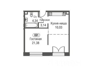 Продам однокомнатную квартиру, 38.9 м2, Москва, ЖК Афи Парк Воронцовский