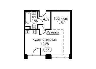 Продается квартира студия, 37.9 м2, Москва, ЖК Афи Парк Воронцовский