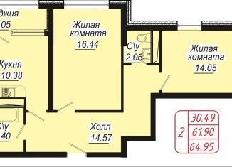 Продажа 2-комнатной квартиры, 65 м2, Кисловодск