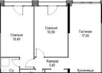 2-комнатная квартира на продажу, 78.4 м2, Москва, ЖК Афи Парк Воронцовский