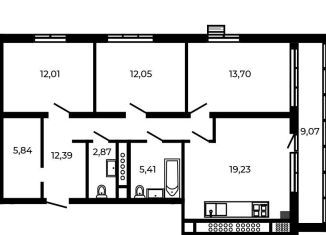 Продажа 3-комнатной квартиры, 88 м2, посёлок Доброград, улица Благополучия, 2к2