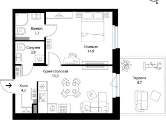 Продаю двухкомнатную квартиру, 43 м2, Ленинградская область
