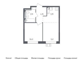 Продаю 2-комнатную квартиру, 33.9 м2, Московская область, микрорайон Пригород Лесное, к5.1