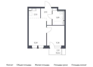Продажа 1-ком. квартиры, 33.2 м2, Московская область