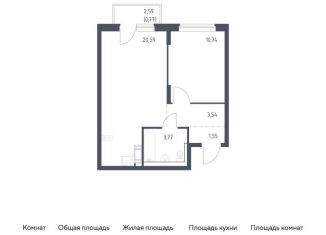 Продаю однокомнатную квартиру, 41 м2, Ленинградская область