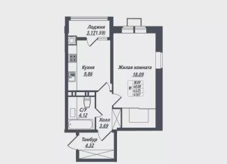 Продажа однокомнатной квартиры, 41.7 м2, Ессентуки