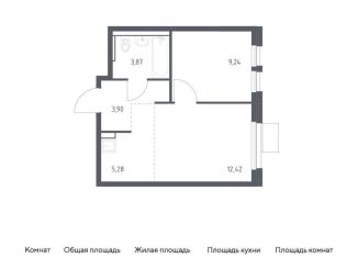 Продаю однокомнатную квартиру, 34.7 м2, Московская область
