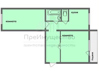 Продается двухкомнатная квартира, 54 м2, Челябинск, улица Ворошилова, 57Б, Калининский район
