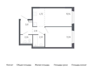 Продажа 1-ком. квартиры, 38.6 м2, Тюмень
