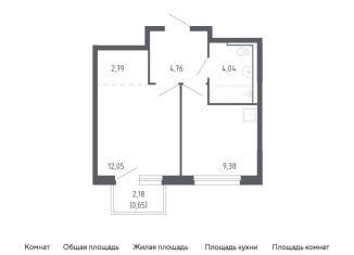 Однокомнатная квартира на продажу, 33.7 м2, Тюмень