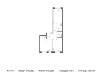 Продажа двухкомнатной квартиры, 58.4 м2, Тюмень, Ленинский округ