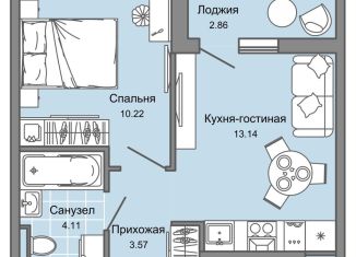 2-комнатная квартира на продажу, 32 м2, Ульяновск, Заволжский район