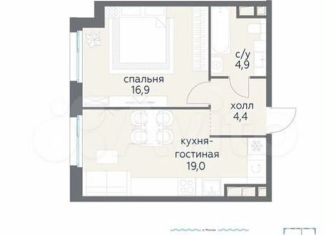 Продаю 1-комнатную квартиру, 45.2 м2, Москва, СЗАО, 1-й квартал, к5