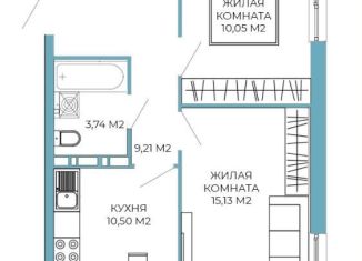 Продаю двухкомнатную квартиру, 48.7 м2, Пензенская область