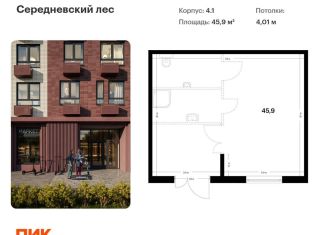 Продается помещение свободного назначения, 45.9 м2, деревня Середнево, деревня Середнево, 4