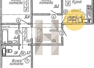 Продажа трехкомнатной квартиры, 83.3 м2, Воронеж, Ленинградская улица, 26
