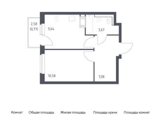 Продам однокомнатную квартиру, 31.7 м2, Ленинградская область