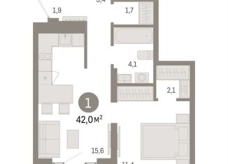 Продажа 1-комнатной квартиры, 42 м2, Москва, ВАО