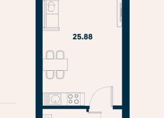 Продажа двухкомнатной квартиры, 43.7 м2, поселок городского типа Заозерное